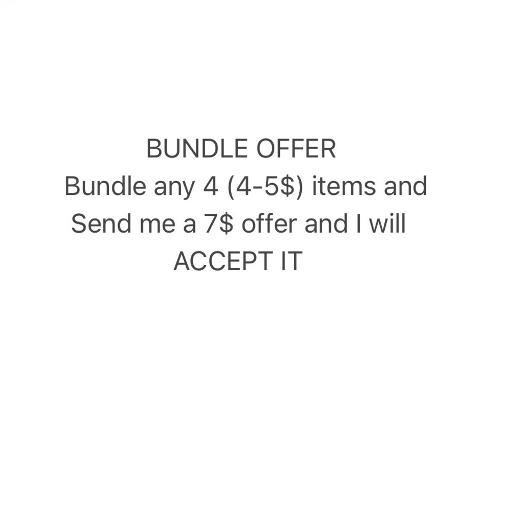 BUNDLE OFFER Sign - White